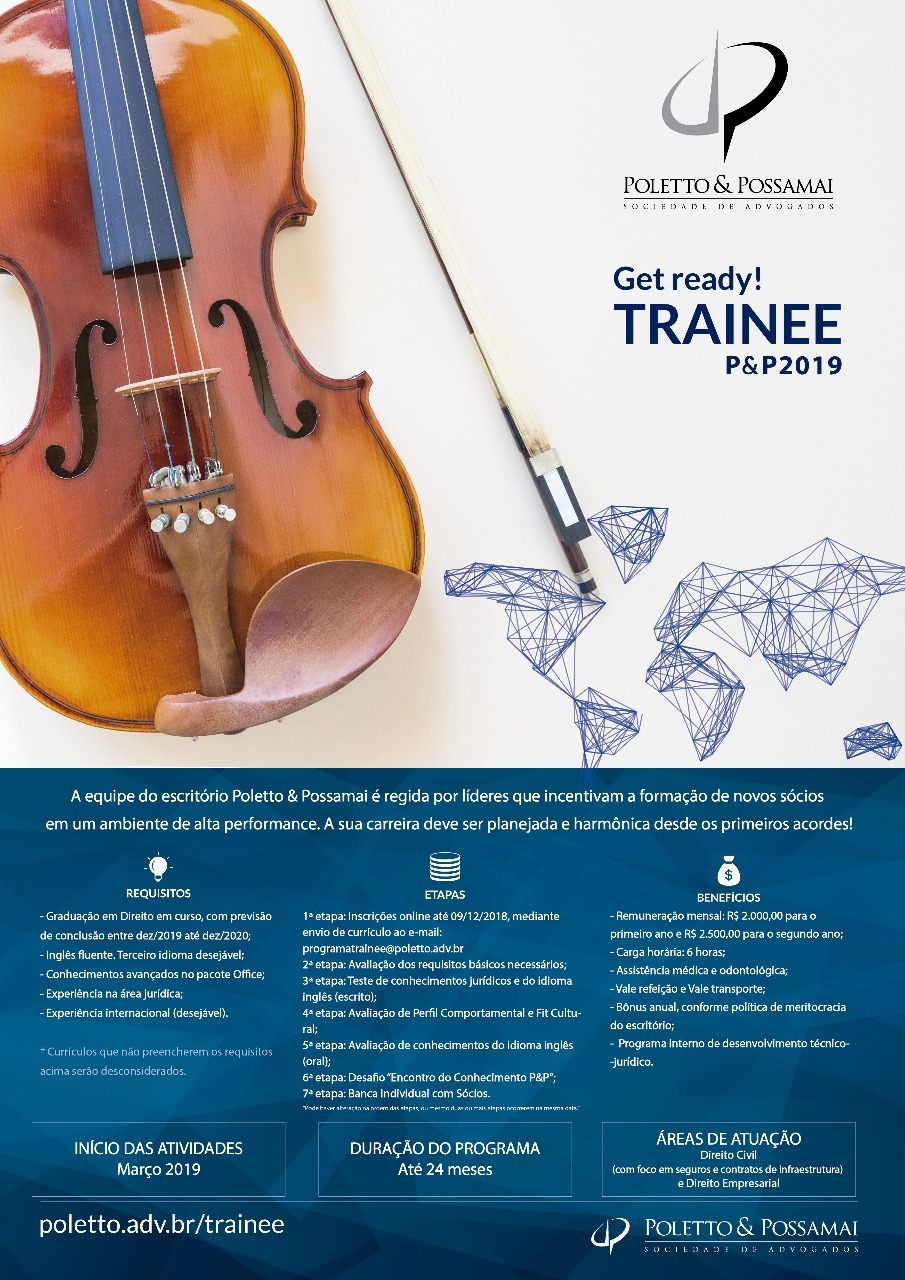 Poletto & Possamai recebe inscrições para Programa de Trainee até dia 9 de dezembro
