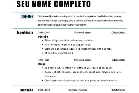 Como colocar objetivos pessoais no currículo