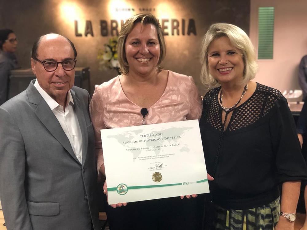 Sodexo On-site Brasil é certificada pela excelência de seus serviços em nutrição hospitalar