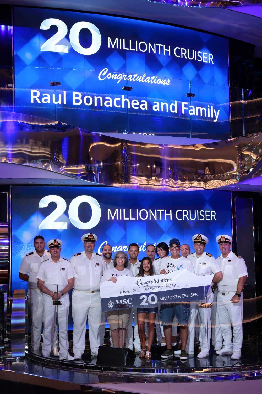 MSC Cruzeiros alcança marco histórico de expansão global celebrando 20 milhões de hóspedes