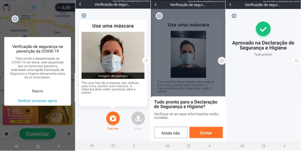 99 lança tecnologias para identificar uso de máscara, temperatura e higiene