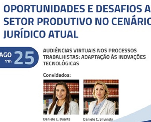 Audiências trabalhistas virtuais são tema de webinar da Andersen Ballão Advocacia