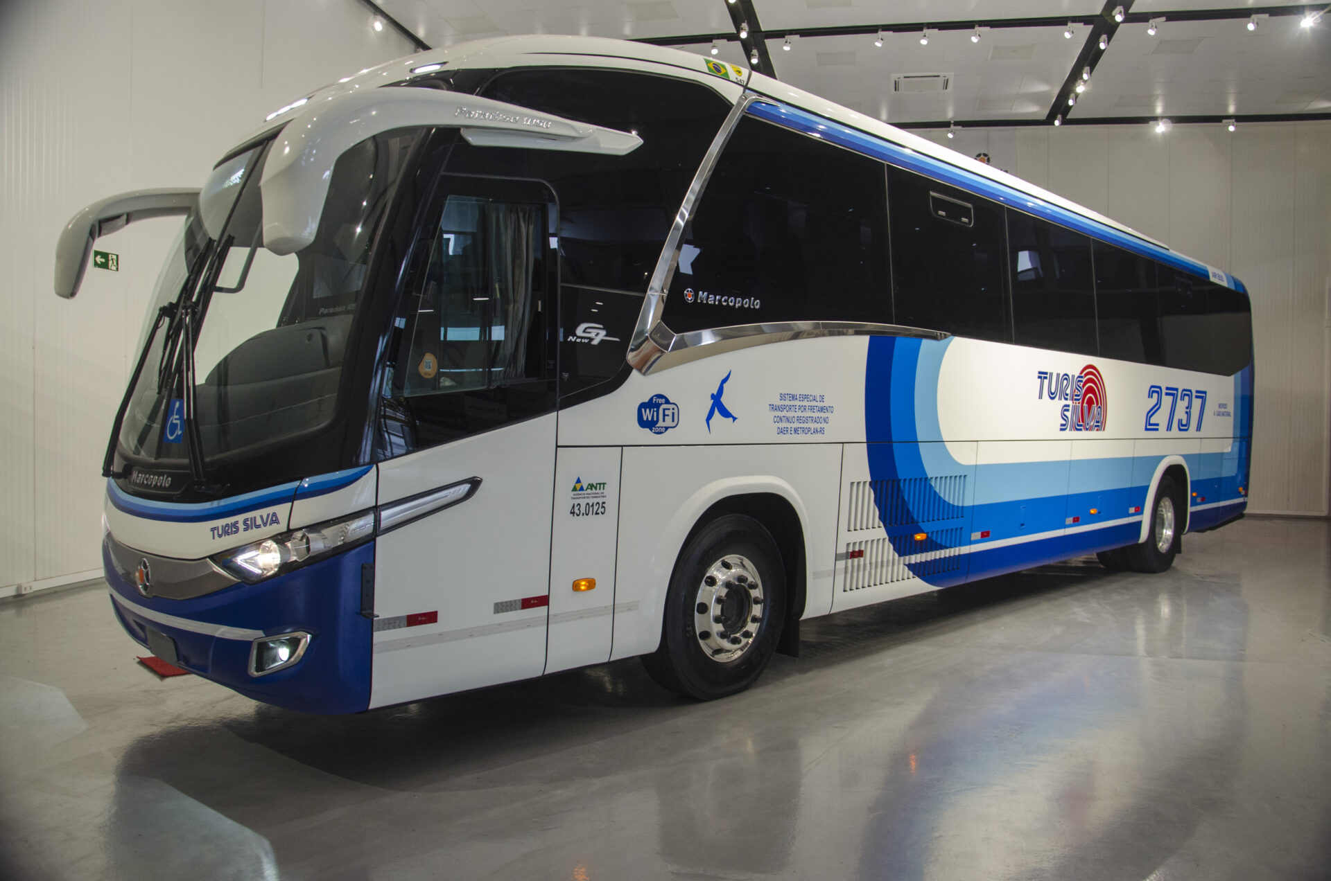 Scania, Gerdau, Turis Silva e Marcopolo lançam primeiro ônibus a gás para fretamento da história do Brasil