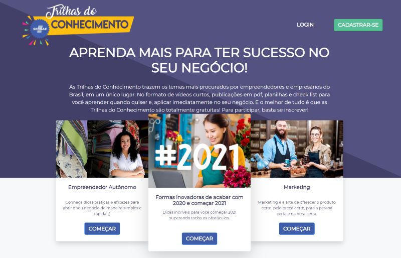 Conteúdo online e gratuito ajuda empreendedores a pensarem em possibilidades de negócios para este ano