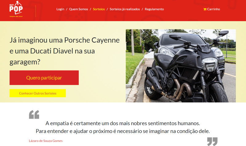 Startup curitibana cria plataforma de sorteios 100% filantrópicos