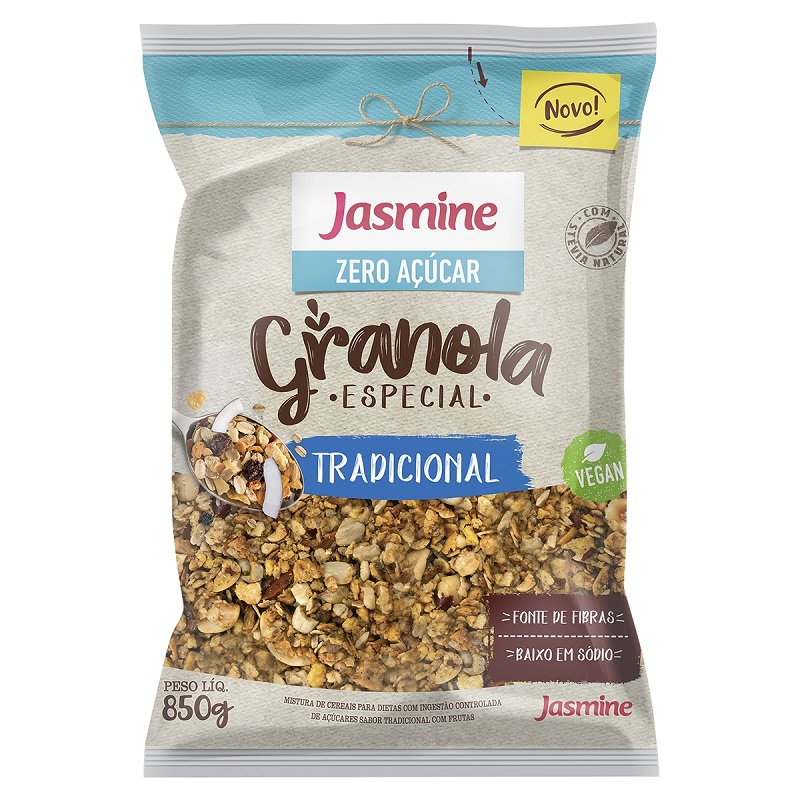Com foco nos atacarejos, Jasmine Alimentos amplia linha de granolas tamanho família