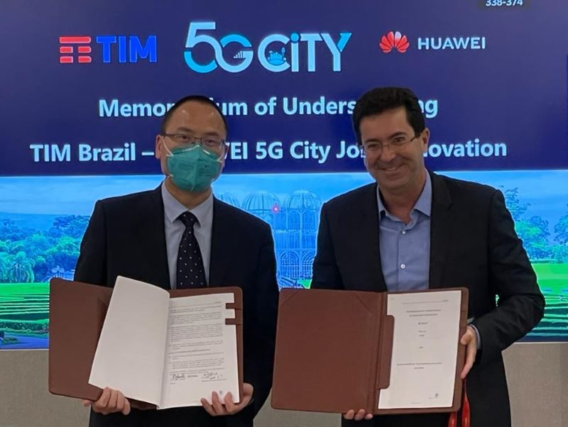 TIM Brasil e Huawei assinam acordo de colaboração para transformar Curitiba na primeira ‘Cidade 5G’ do País