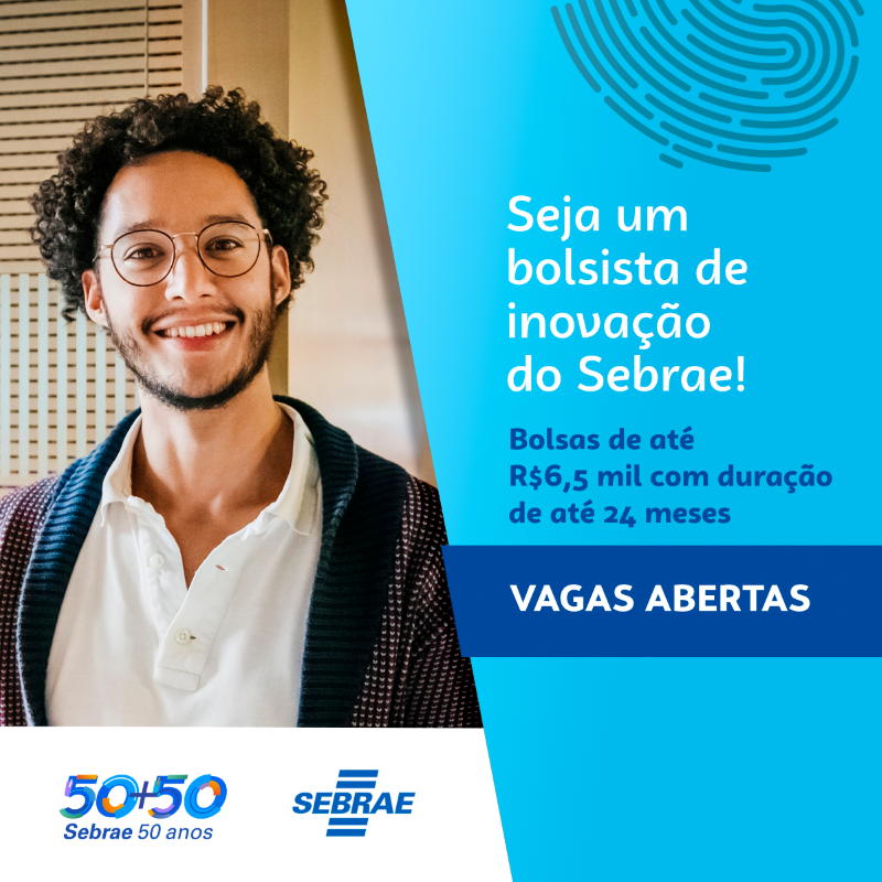 Sebrae Paraná seleciona agentes de inovação com bolsas de até R$ 6,5 mil