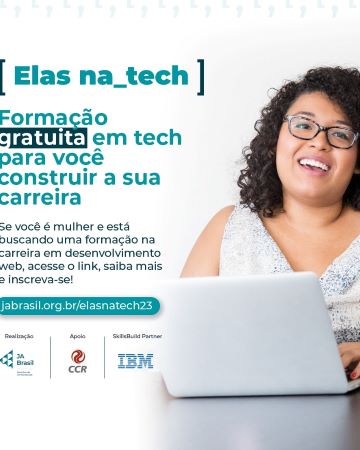 CCR e Junior Achievement abrem inscrições para formar 2.200 mulheres em TI