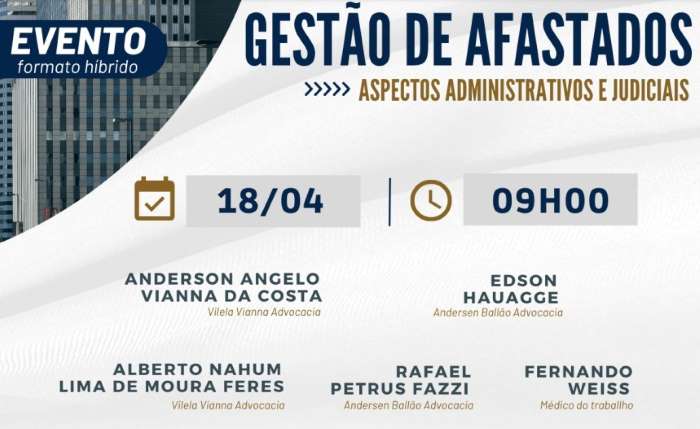 Evento aborda desafios das empresas na gestão de afastados