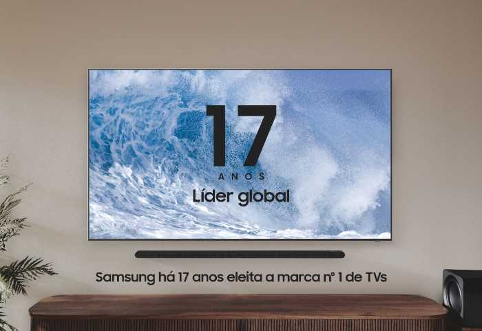 Samsung lidera mercado global de TVs por 17 anos consecutivos