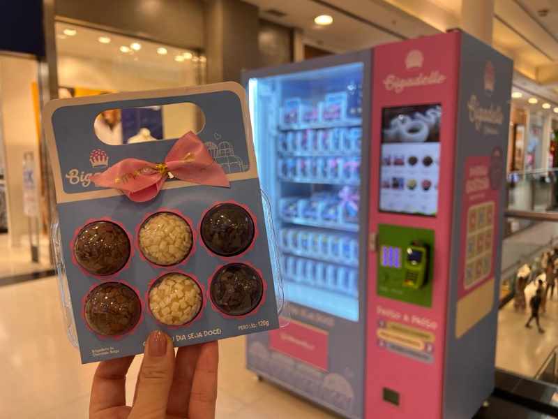Confeitaria curitibana investe em vending machine de brigadeiros
