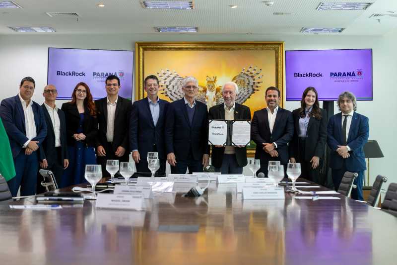 Governo do Paraná e BlackRock anunciam parceria para buscar investimentos internacionais