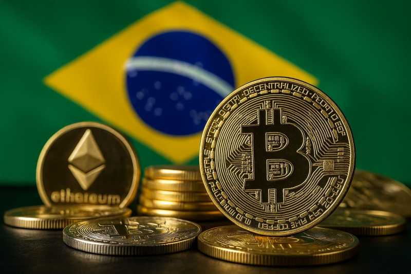 Brasil entra no top 5 mundial em adoção de criptomoedas e atrai investidores institucionais