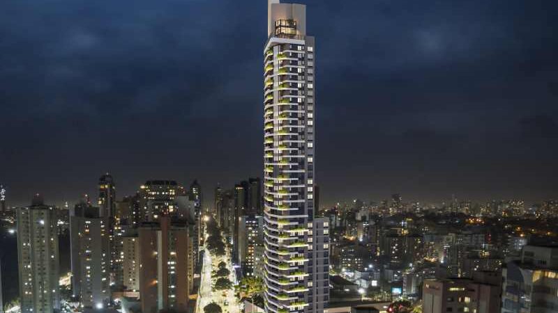 Com VGV de R$ 290 milhões, torre mais alta de Curitiba atinge 50º andar