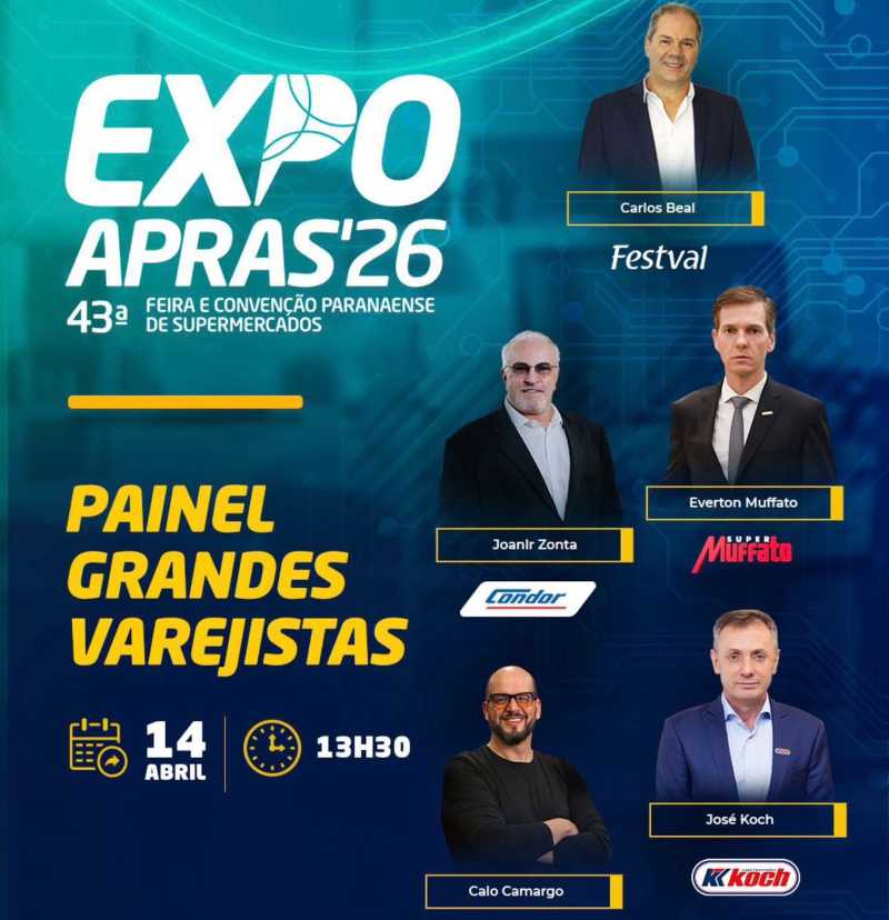 Líderes do varejo do Sul se reúnem na ExpoApras a partir desta terça-feira