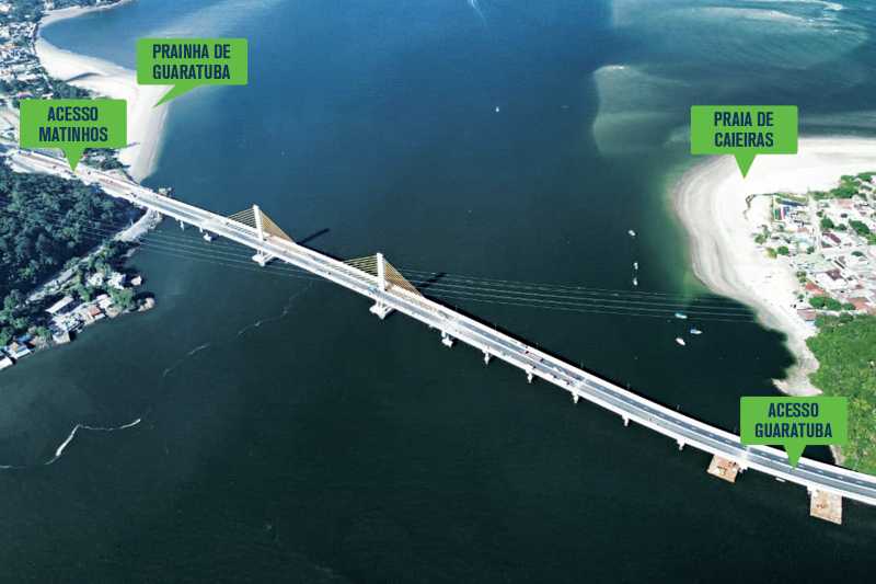Com previsão de chuva, inauguração da Ponte de Guaratuba é adiada para sexta-feira