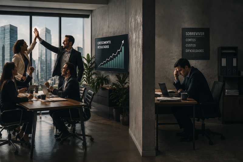 O que separa empresas que crescem das que apenas sobrevivem?