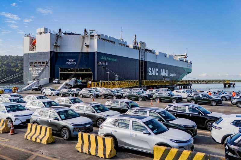 Porto de Paranaguá recebe mais de 5 mil carros elétricos em uma única operação