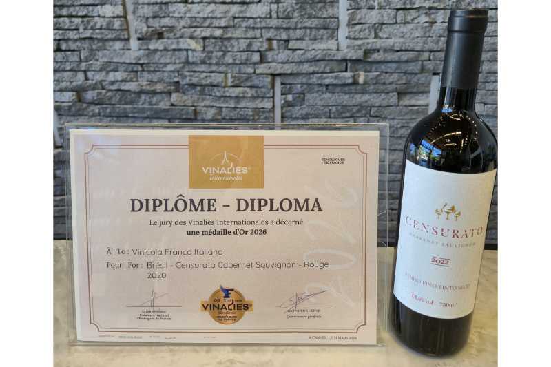 Vinícola de Colombo conquista ouro na França e confirma potencial do enoturismo no Paraná