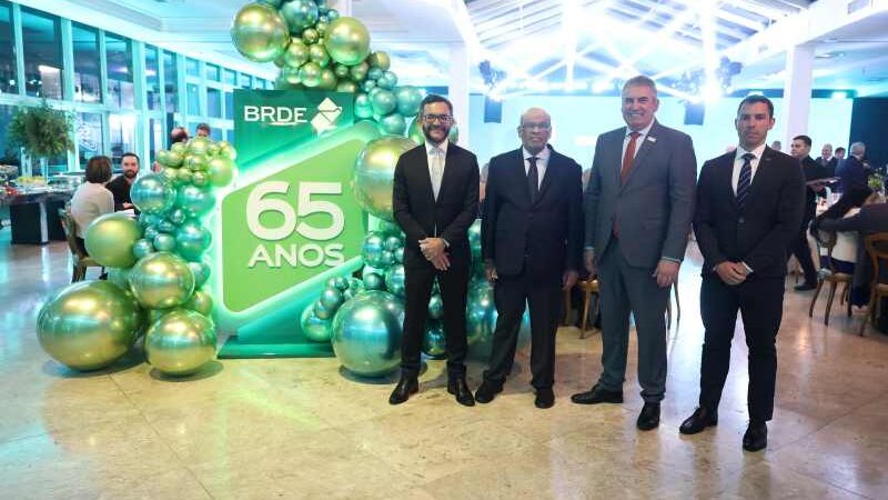 BRDE completa 65 anos com R$ 25 bilhões em carteira