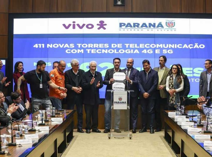 Governo do Paraná e Vivo anunciam projeto para ampliar conectividade no estado com investimento de R$ 192 milhões