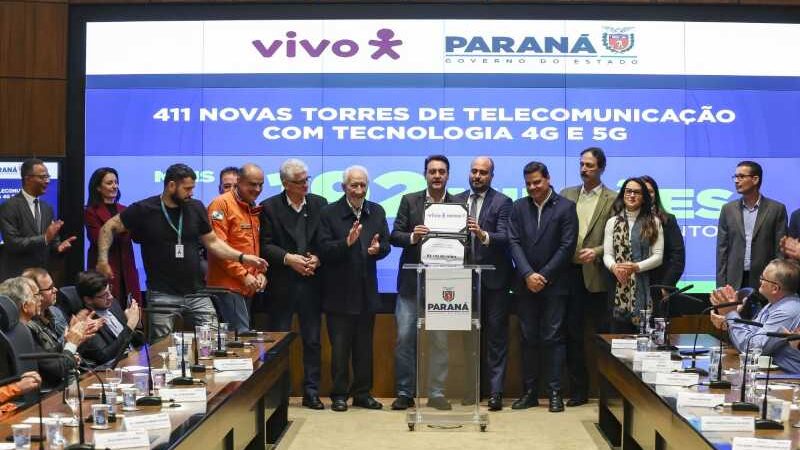 Governo do Paraná e Vivo anunciam projeto para ampliar conectividade no estado com investimento de R$ 192 milhões