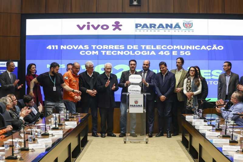 Governo do Paraná e Vivo anunciam projeto para ampliar conectividade no estado com investimento de R$ 192 milhões