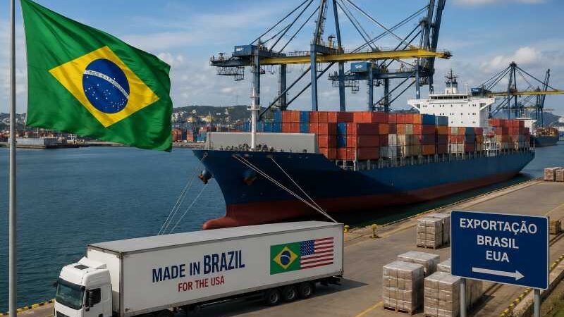 Tarifa de 37,5% dos EUA atinge US$ 6,6 bi em exportações do Brasil
