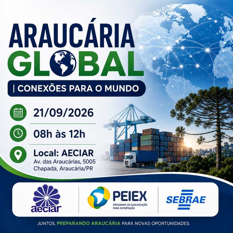 Evento em Araucária reúne empresas que buscam a internacionalização