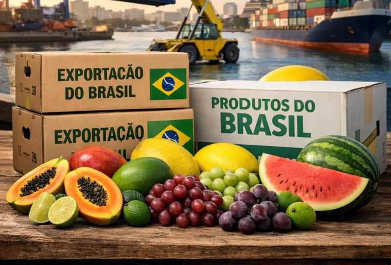 Exportações brasileiras de frutas em contêineres cresceram 20,4% no primeiro semestre
