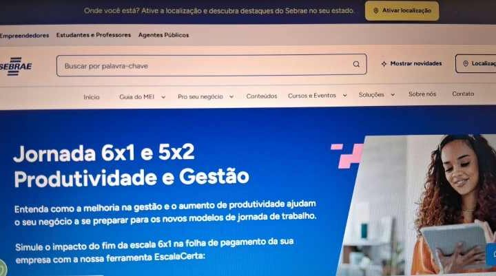 Sebrae lança simulador que auxilia empresário a reformular escala da equipe após o fim da 6×1